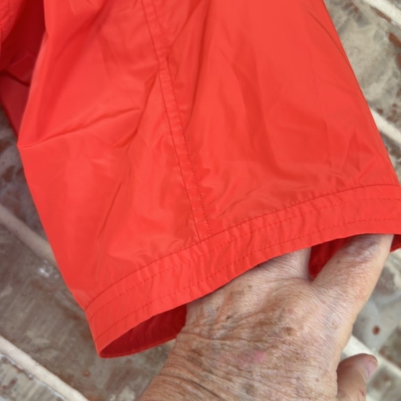 Chico’s Zenergy Orange Utility Full Zip Three Quarter Sleeved Windbreaker - Picture 5 of 9